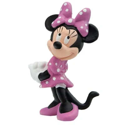 Afbeelding van Bullyland 15349 speelfiguur Walt Disney Minnie Mouse, ca. 6,9 cm, detailgetrouw, ideaal als klein cadeau voor kinderen vanaf 3 jaar