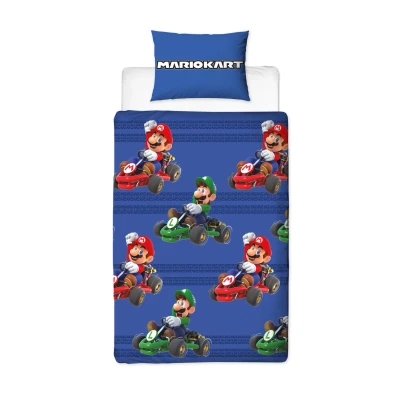 Afbeelding van Super Mario Dekbedovertrek Eenpersoons 140 x 200 cm Polyester