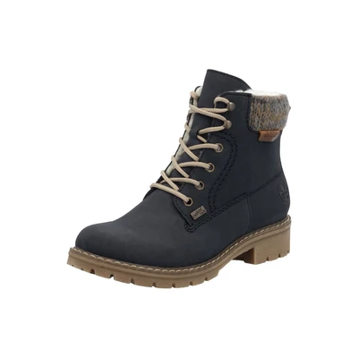 Afbeelding van Rieker Veterboot Blauw Bont Gevoerd Y9118 14