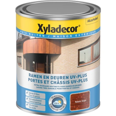 Afbeelding van Xyladecor Beits Ramen &amp; Deuren Uv plus 0,75l Mahonie