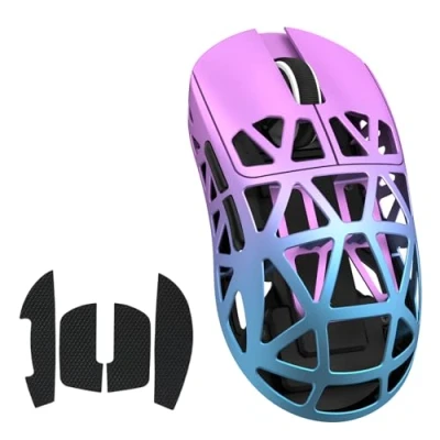 Afbeelding van ATTACK SHARK R2 Magnesium Alloy Mouse, PixArt PAW3950 Gaming Sensor, Wireless 8K 48g SUPERLIGHT BT/2.4G/Wired Adjustable DPI 42000, Mice for Win11/Xbox/PS/Mac Purple