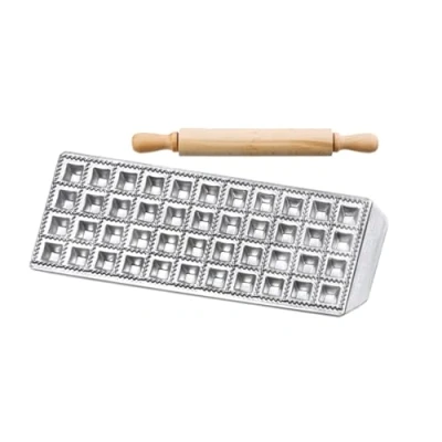 Afbeelding van Imperia Raviolivorm Classic Small met Deegroller 44 Vormen 25 x 25mm