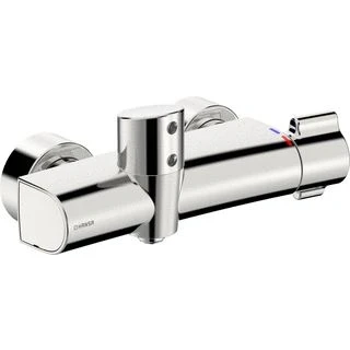 Afbeelding van Hansa hansaclinica elektronische douchekraan thermostatisch met infrarood zonder omstel koppelingen hoh 15cm bluetooth batterij chroom 088