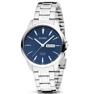 Afbeelding van Olympic OL26HSS312 JOHN Horloge Staal Blauw