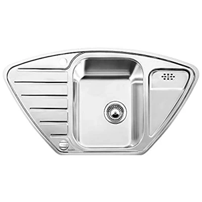 Afbeelding van Blanco spoelbak Lantos 9 E IF vlakinbouw RVS 516277