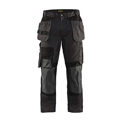 Afbeelding van Blaklader Werkbroek met Kevlar en stretch 1554 1860 Donkergrijs/Zwart C44