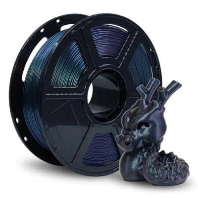 Afbeelding van Flashforge PETG Filament 1,75 mm, 1 kg (2,2 lbs) 3D printerfilament, perfect voor buiten en langdurig gebruik, verbrand titanium
