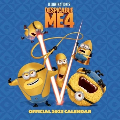 Afbeelding van Minions Despicable Me 4 Ich Einfach Unverbesserlich Offizieller Kalender 2025: Original Danilo [Mehrsprachig] [Kalender]