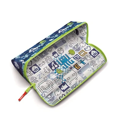 Afbeelding van Maped Etui XXL EFFECT met opening: eenvoudig vinden en verwijderen van de pennen resistent polyester beschilderbaar kleur viltstiften grote ritssluiting blauw