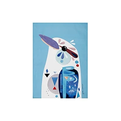 Afbeelding van Maxwell &amp; Williams Pete Cromer Vogels, Theedoek met IJsvogel, 100% Katoenen Keukendoek, 70 x 50 Centimeter