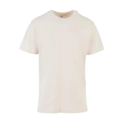 Afbeelding van Build your Brand heren T shirt ronde hals, basic bovendeel van katoen met hals verkrijgbaar in vele kleuren, XS 5XL maten verkrijgbaar, marshmallow,