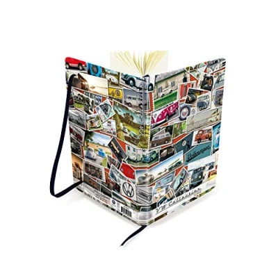Afbeelding van BRISA VW Collection Volkswagen T1 Bus Transporter Paper Notebook, A5 Format, Lined Postzegels