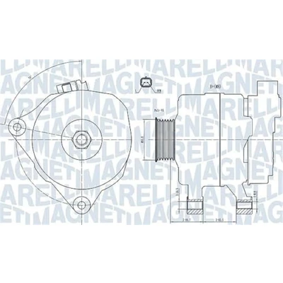 Afbeelding van Magneti Marelli Alternator/Dynamo 063731499010