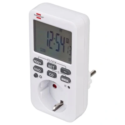 Afbeelding van Brennenstuhl 1506320 Schakelklok Digitaal Weekprogramma 3600 W IP20 Countdown functie, Continubedrijf, AAN/AUTO/UIT programma, Toevalsfunctie, Timer
