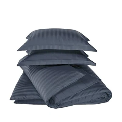 Afbeelding van Dekbedovertrek De Witte Lietaer Zygo Indigo Satijn 240 x 200 / 220 cm Lits Jumeaux