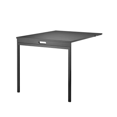 Afbeelding van String klaptafel Essenhout zwarte beits metalen poten