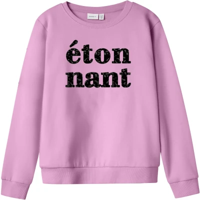 Afbeelding van NAME IT NKFNISTRINE LS SWEAT BRU BOX Meisjes Trui Maat 122/128