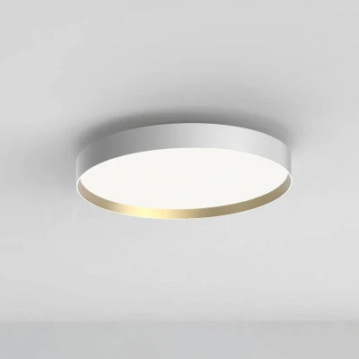 Afbeelding van LOOM DESIGN LED plafondlamp Lucia, wit/goudkleurig Ø 60 cm