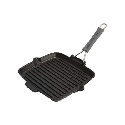 Afbeelding van Staub Grillpan met siliconen handvat 24 x 24cm