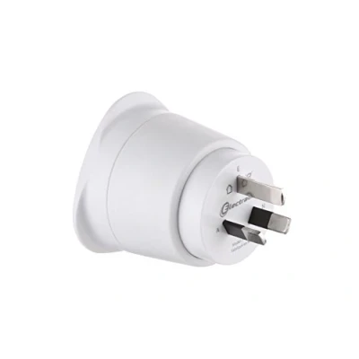 Afbeelding van Electraline 70050 Reisadapter Frankrijk/Europa op Australië/China 2 pins Europa 3 Pin Australië, Wit