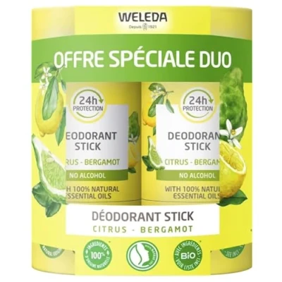 Afbeelding van Weleda Deodorant Stick Citrus Bergamot Set van 2 x 50 g
