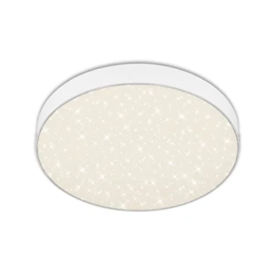 Afbeelding van BRILONER Leuchten LED plafondlamp met sterrendecoratie, zonder frame, opbouwlamp, neutraal witte kleurtemperatuur, Ø 287 mm, wit