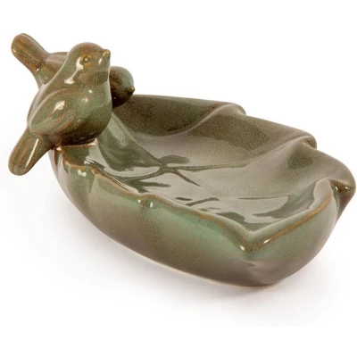Afbeelding van Wildbird Waterschaal Almsee Vogel Voerbak Drinkbak 32x18x12 cm Groen