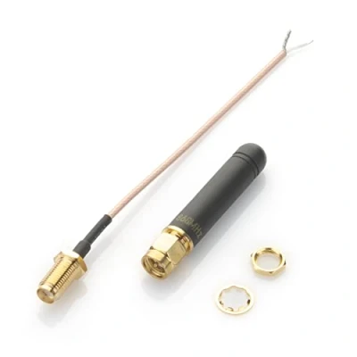 Afbeelding van Technikkram antenne SMA 868 MHz voor CCU3 CCU2 Raspberry Pi CUL USB CC1101 GSM RaspberryMatic pivCCU Homematic Pigtail kabel (mini 2,15dBi recht)