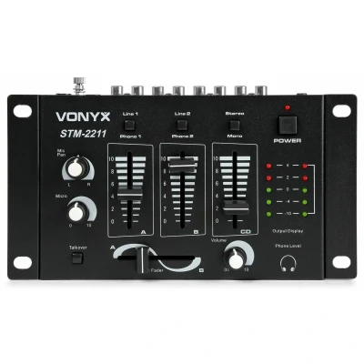 Afbeelding van Vonyx STM 2211B 4 Kanaals mengpaneel Zwart