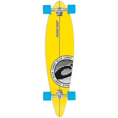 Afbeelding van Osprey Pintail Longboard, 40 inch compleet skateboard 7 laags Canadese esdoorn, voor kinderen, volwassenen en beginners, strepen, meerdere kleuren