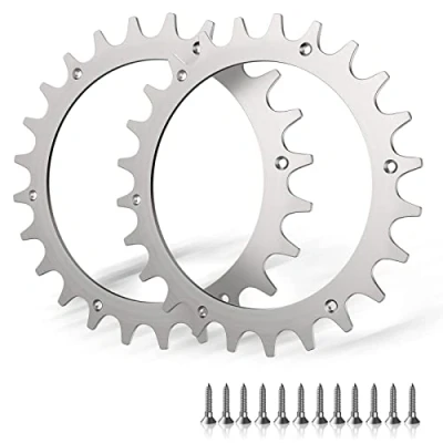 Afbeelding van roestvrijstalen robotmaaier voor model Worx S/M tractieverbetering robotgrasmaaier, wielmaat 205 mm, 14 x schroeven, spikes accessoires off wheel wielen.