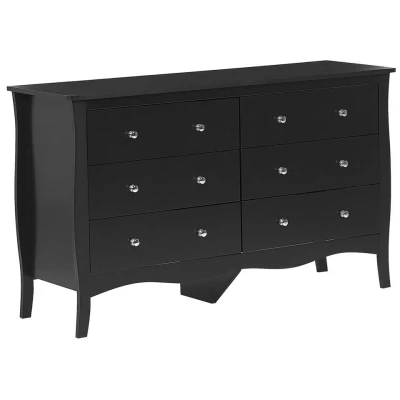 Afbeelding van Beliani Commode WINCHESTER Zwart mdf