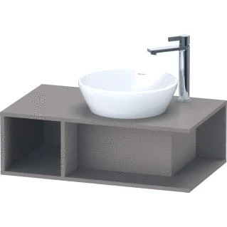 Afbeelding van Duravit D neo wastafelonderbouwkast hangend basalt (800 x 260 480