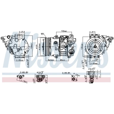 Afbeelding van Nissens Airco compressor 890805