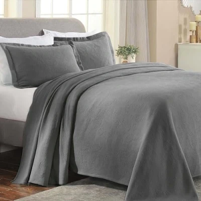 Afbeelding van Superior Katoenen Sprei, Grijs, Twin
