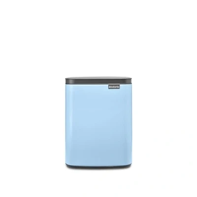 Afbeelding van Brabantia Bo afvalemmer 7 liter met kunststof binnenemmer Lichtblauw