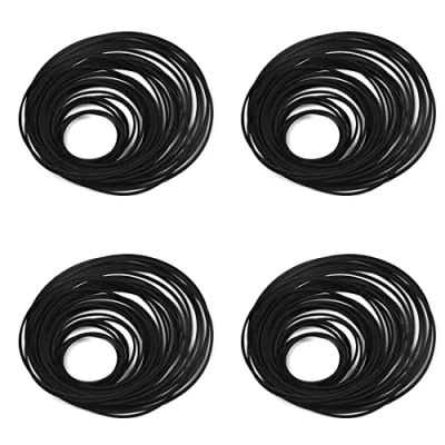 Afbeelding van SMTHOME 120 STKS Vierkante Cassette Tape Machine Riem Diverse Common Band Reparatie voor Recorder Walkman DVD Drive CD ROM Draaitafel (Mix Size 26mm 120mm)