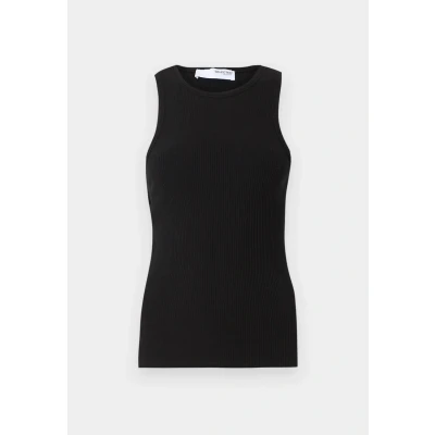 Afbeelding van SELECTED FEMME ribgebreide top SLFANNA zwart