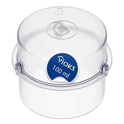 Afbeelding van VIOKS Maatbeker 100 ml kunststof vervanging voor bekers plastic Vorwerk Thermomix TM5 TM31 TM21 TM3300 keukenmachine accessoires