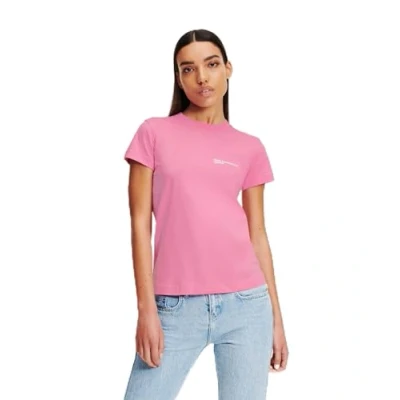 Afbeelding van Karl Lagerfeld Jeans TEE Tshirt basic, Dames, Maat: Small, Moonlite mauve