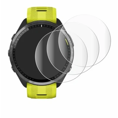 Afbeelding van Savvies (4 Stuks) Full Screen Scherm Beschermfolie voor Garmin Forerunner 965 Cover Protector 3D Curved [Edge to Edge, Ultra Clear]