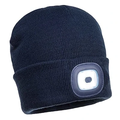 Afbeelding van Oplaadbare LED Beanie Muts maat , Navy