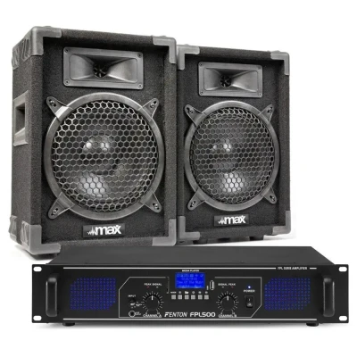 Afbeelding van MAX8 DJ luidspreker en Bluetooth versterker combinatie 800W