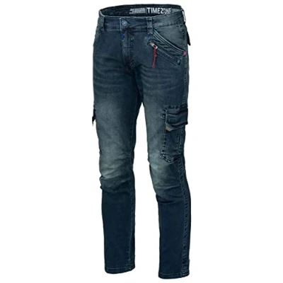 Afbeelding van Timezone BenTZ Ben Cargobroek voor heren, stijlvol, Light Royal Wash, 34W / 32L