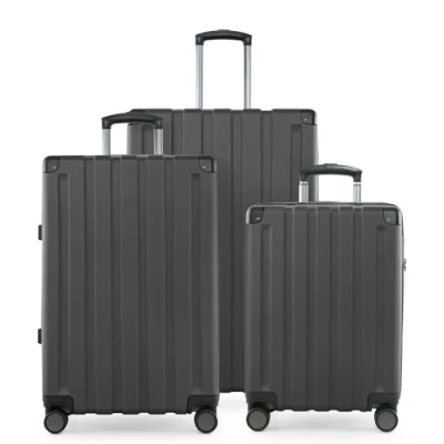 Afbeelding van HAUPTSTADTKOFFER Q Damm set van 3 koffers handbagage koffer 54 cm, middelgrote 68 cm + grote reiskoffer 78 harde schaal ABS, TSA, Grafiet