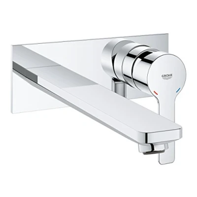 Afbeelding van Grohe Lineare New afdekset 2 gats wastafelkraan Chroom
