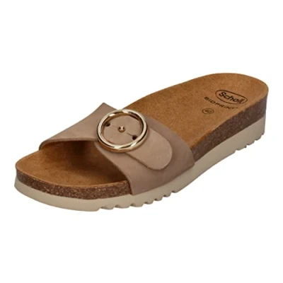 Afbeelding van Scholl Malibu Mule damessandalen, Taupe, 40 EU