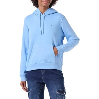 Afbeelding van Tommy Jeans Dameshoodie met normale pasvorm en ronde hals, Westside Blauw, XXS