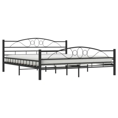 Afbeelding van Bedframe staal zwart 180x200 cm
