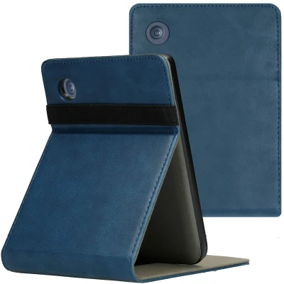 Afbeelding van Kobo Clara 2E Hoes: iMoshion Stand Flipcase Donkerblauw Kunstleder E Reader Hoezen